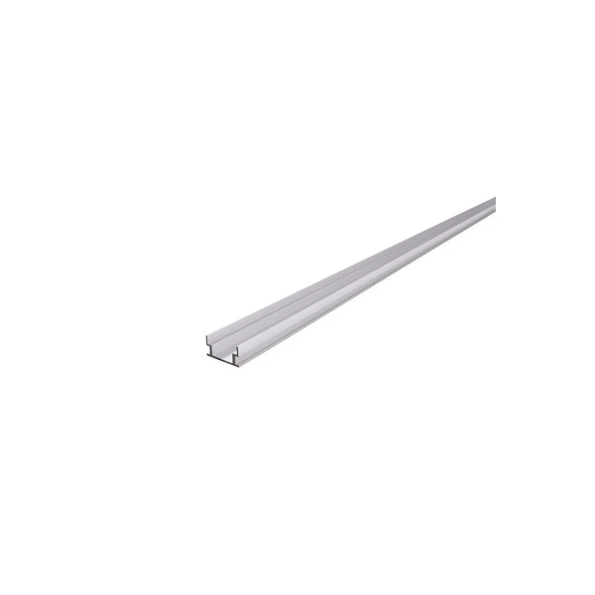 IP-Profile, U-flach AU-04-12 für 12 - 13,3 mm LED Stripes, Silber-matt, eloxiert, 2000 mm