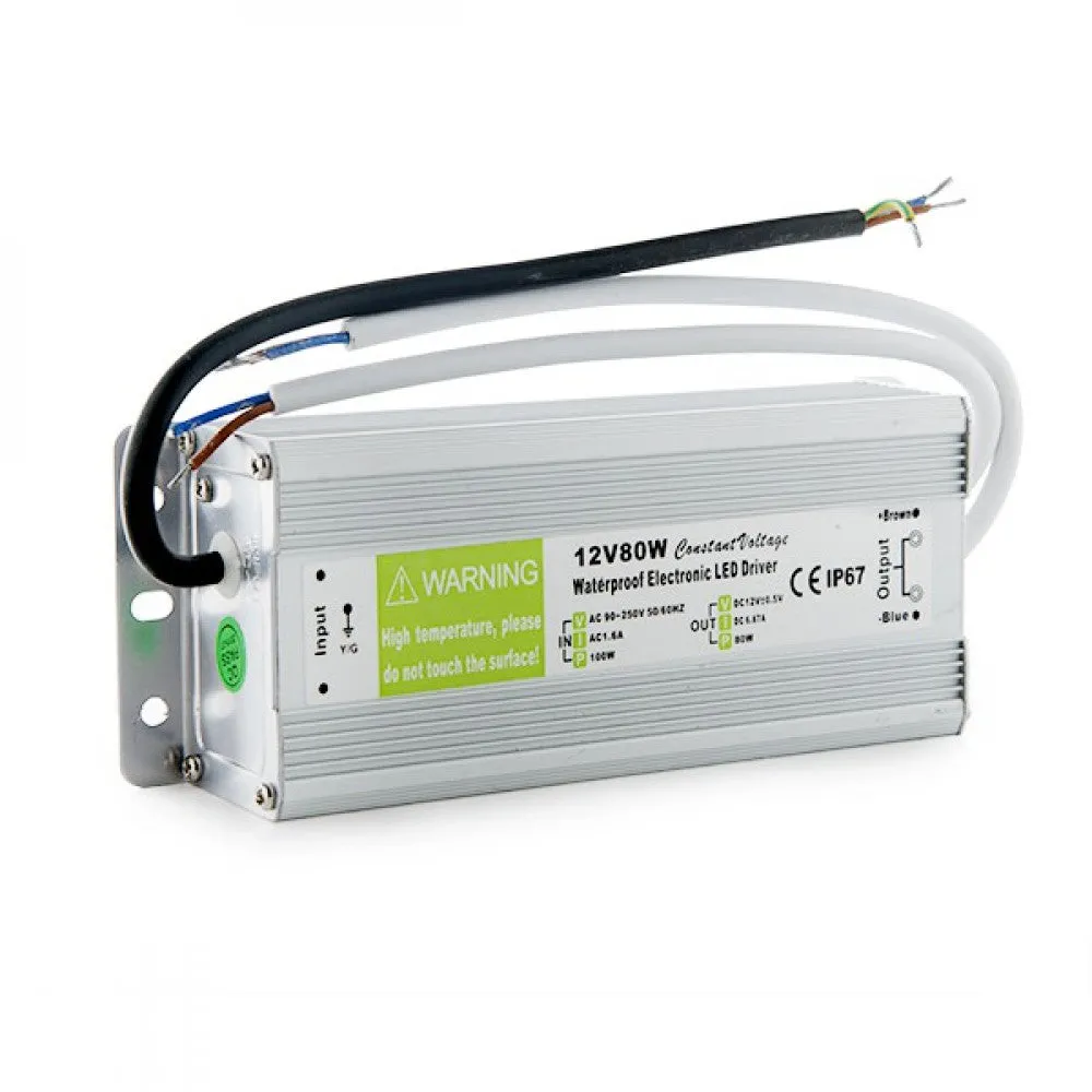 Transformator LED 80W 230VAC/12VDC IP67