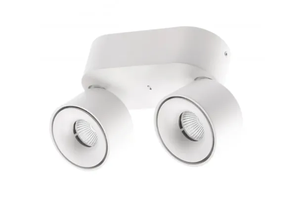 GTV Deckenlampe BIANCO 2 flammig 16W 36° IP20 weiß - CCT Switch