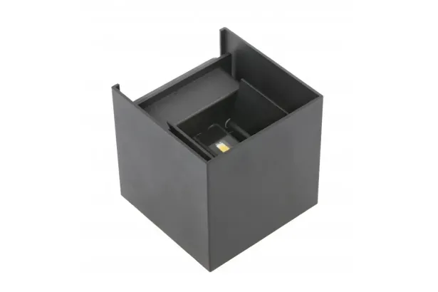 GTV hochwertige LED Wandleuchte MISSOURI 7W IP54 eckig - neutralweiß (4000K)