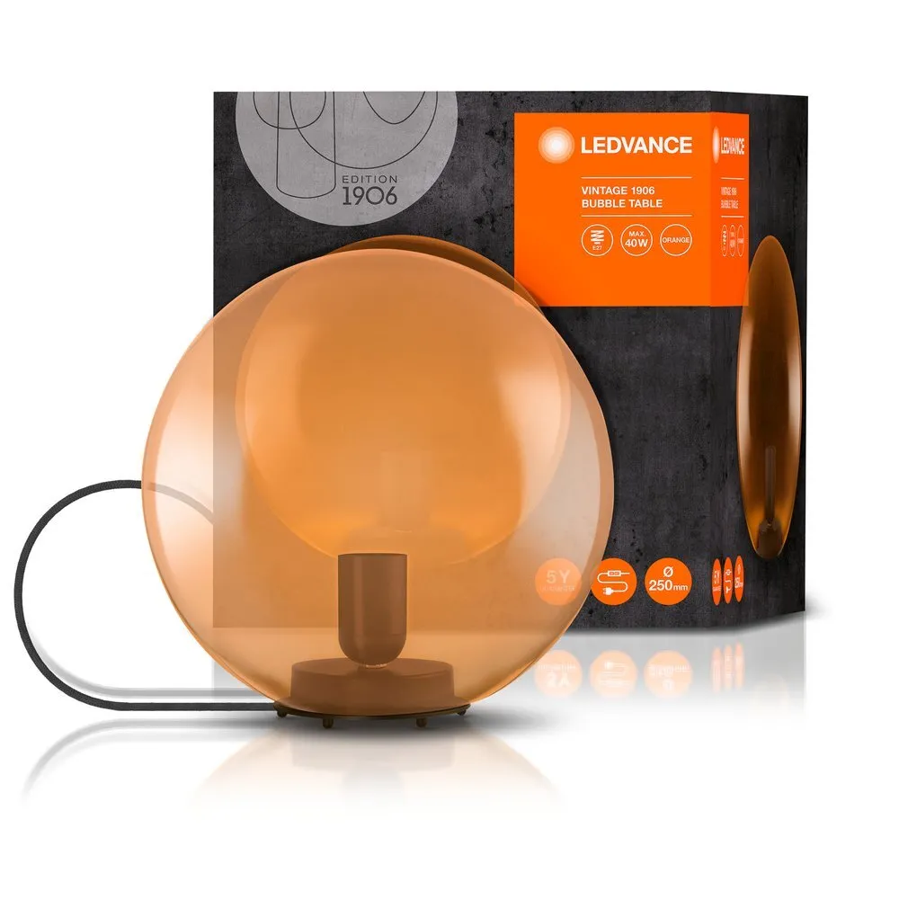 Ledvance 1906 Bubble Tischleuchte Schwarz, 1-flammig