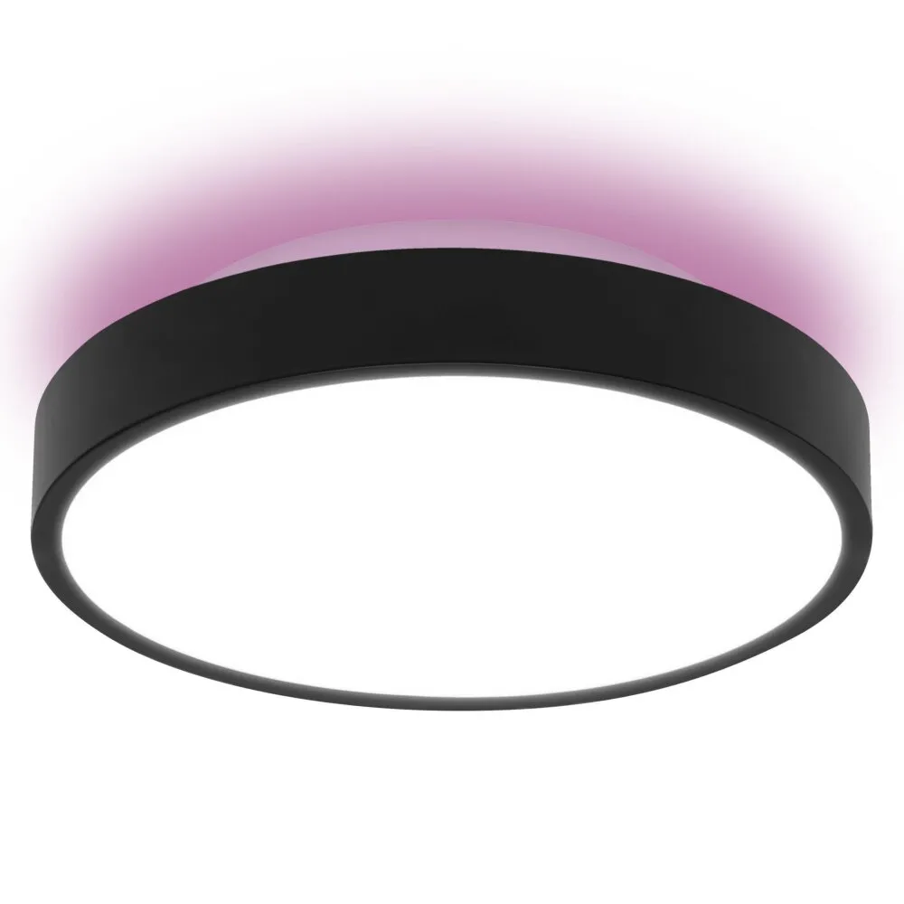 LEDVANCE Decorative Deckenpanel Schwarz, 1-flammig, Farbwechsler 4058075573574