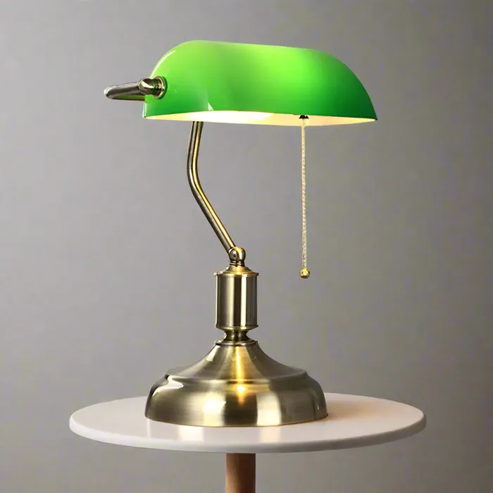 Europäischer Stil Banker Tischlampe – Klassisches Design für Wohnzimmer, Schlafzimmer und Büros