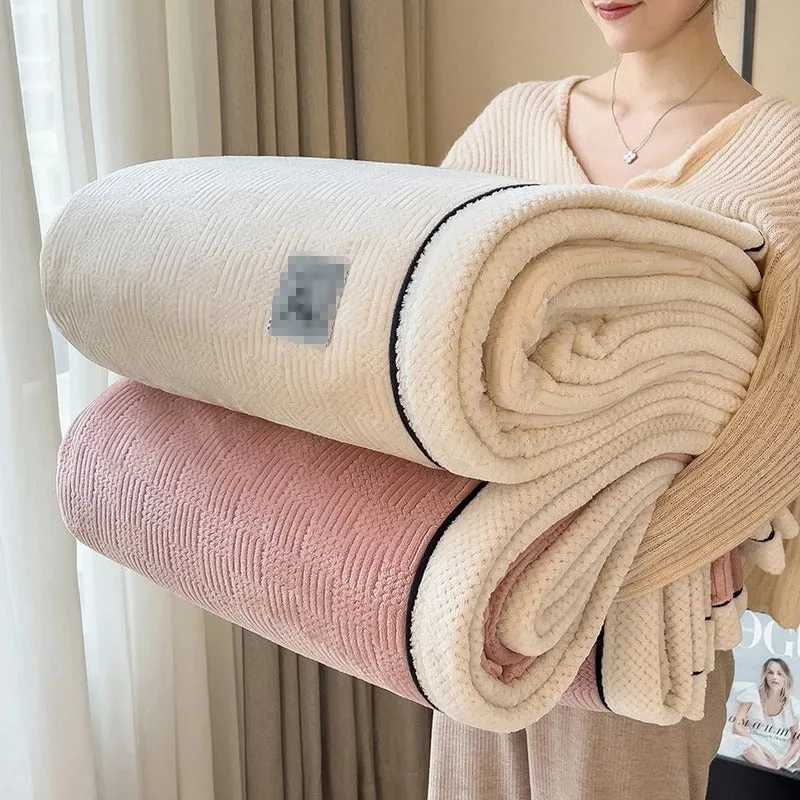 Fleece-Decke für kalte Tage - weich, warm, gemütlich für Zuhause und Bürogebrauch