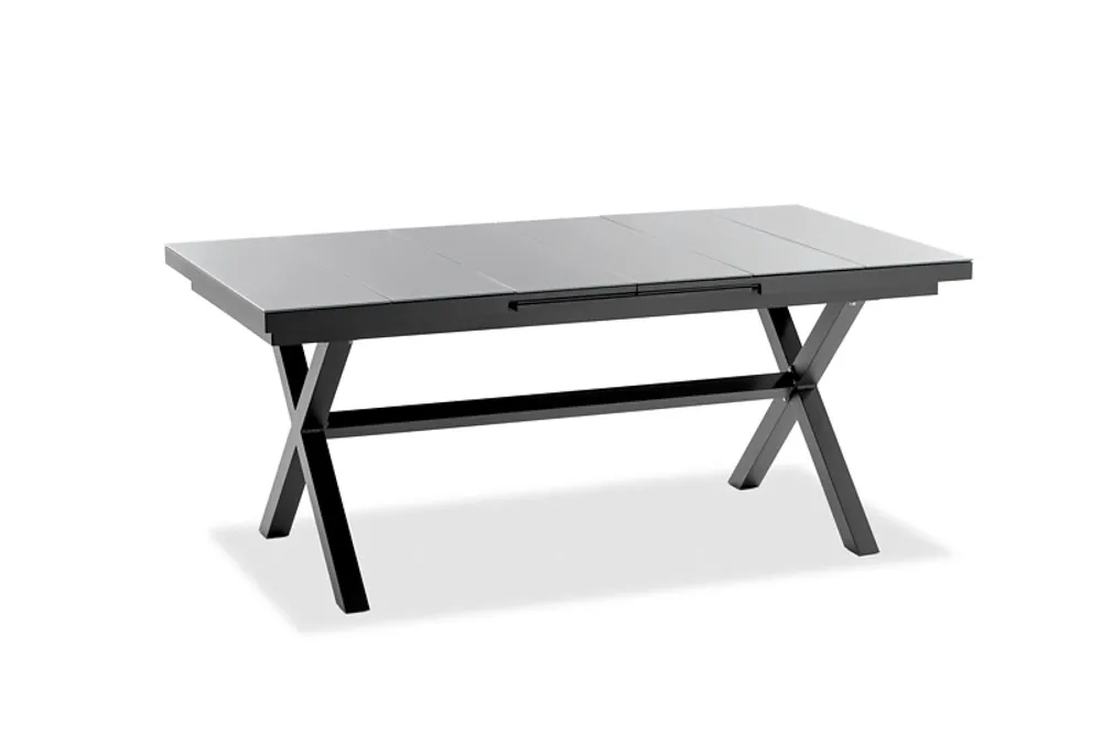 Niehoff Nalvo Ausziehtisch Grau Aluminium/Glas