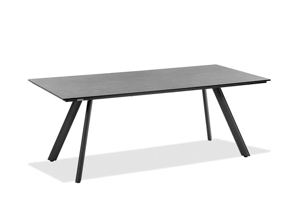 Niehoff Noah Tisch Aluminium Stativprofil Anthrazit/HPL 160x95 cm bis 220x95 cm