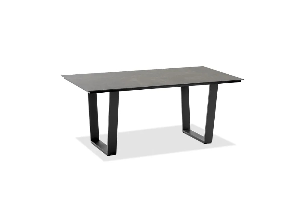 Niehoff Noah Tisch Aluminium Trapezkufe Anthrazit/HPL 160x95 cm bis 220x95 cm