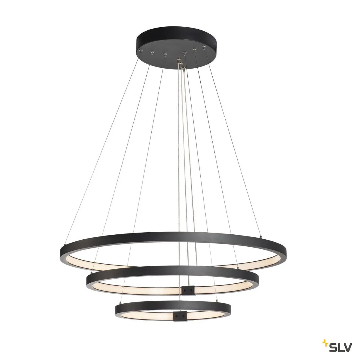 ONE TRIPLE DALI, Indoor LED Pendelleuchte, schwarz, 3000/4000K