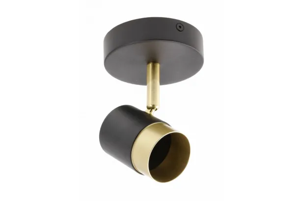 GTV universelle Deckenleuchte Orio 1-flammig GU10 IP20 100 mm - schwarz (ohne Leuchtmittel)