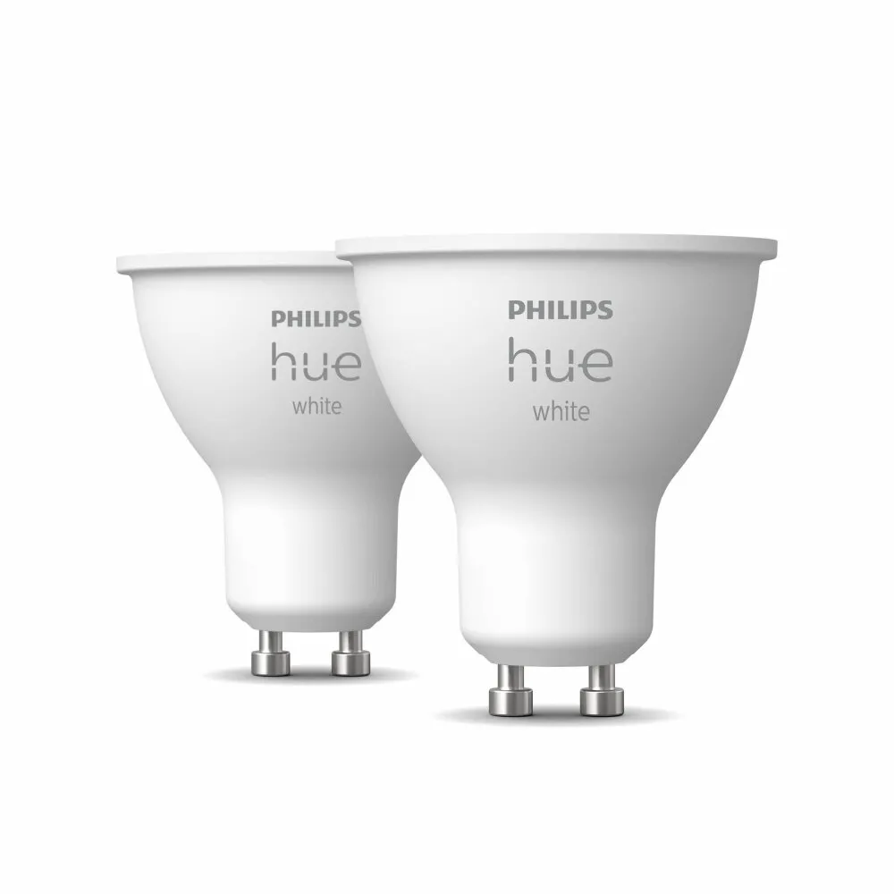 Philips Hue White 2er Set LED GU10 5,2 Watt 2700 Kelvin 400 Lumen 8719514340145