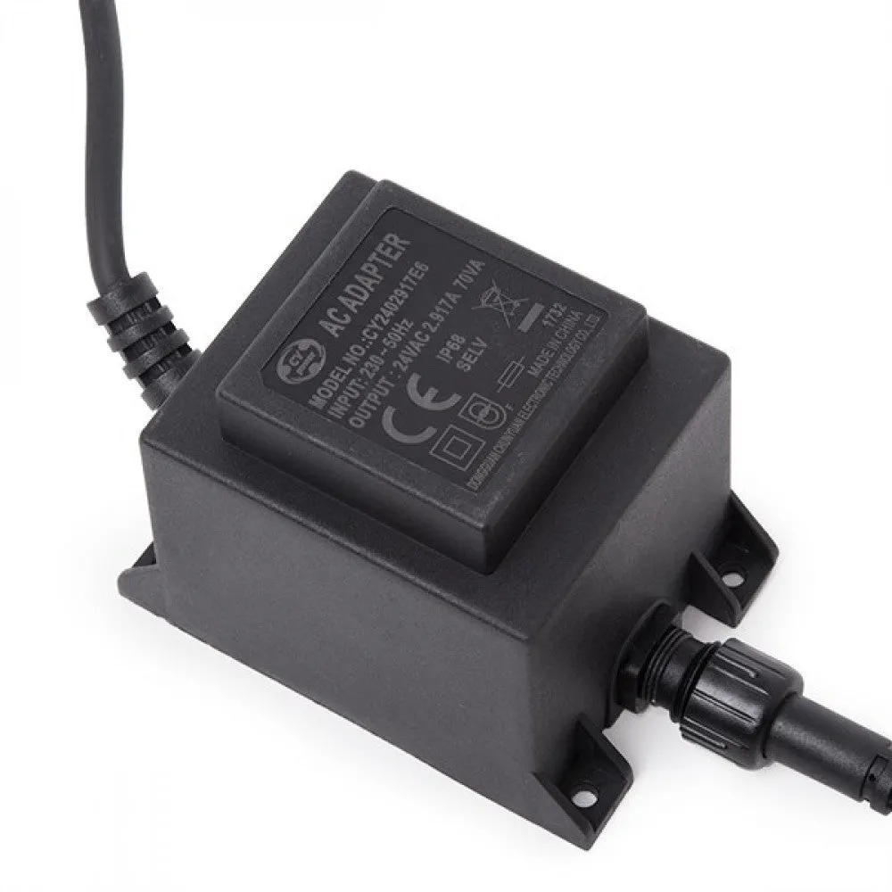 Transformator LED 70W 230VAC/24VAC Tauchbar IP68