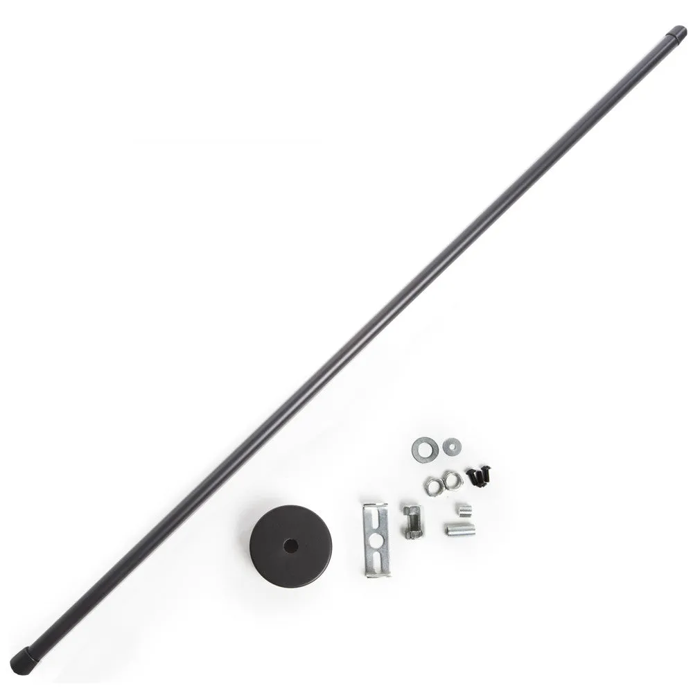 Ausausbehrbare Suspendierung Pole Spur Tracklights 75 ► 150Cm - Schwarz