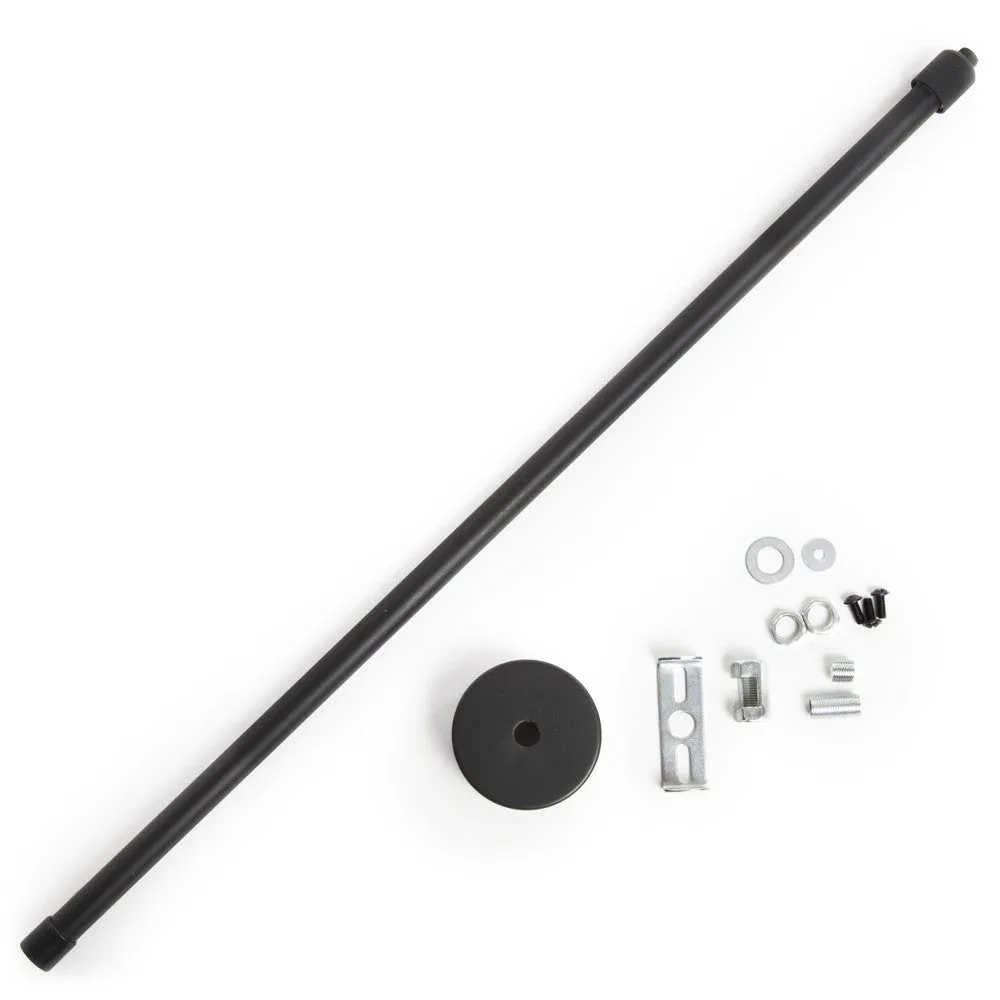 Ausausbehrbare Suspendierung Pole Spur Tracklights 50 ► 100Cm - Schwarz
