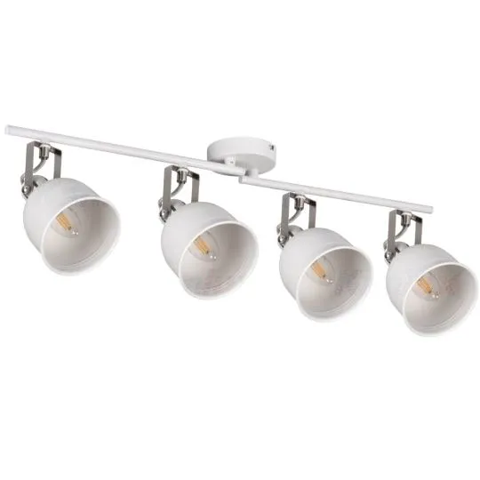 Kanlux Retro Deckenleuchte DERATO 4- flammig 4x8W E14 - weiß (ohne Leuchtmittel)