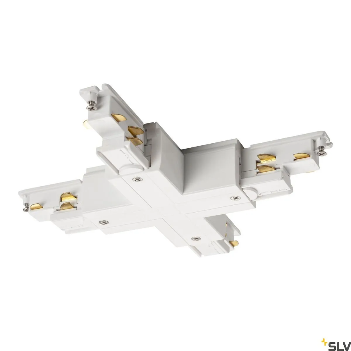 S-TRACK DALI, X-Verbinder mit Einspeisemöglichkeit, weiß