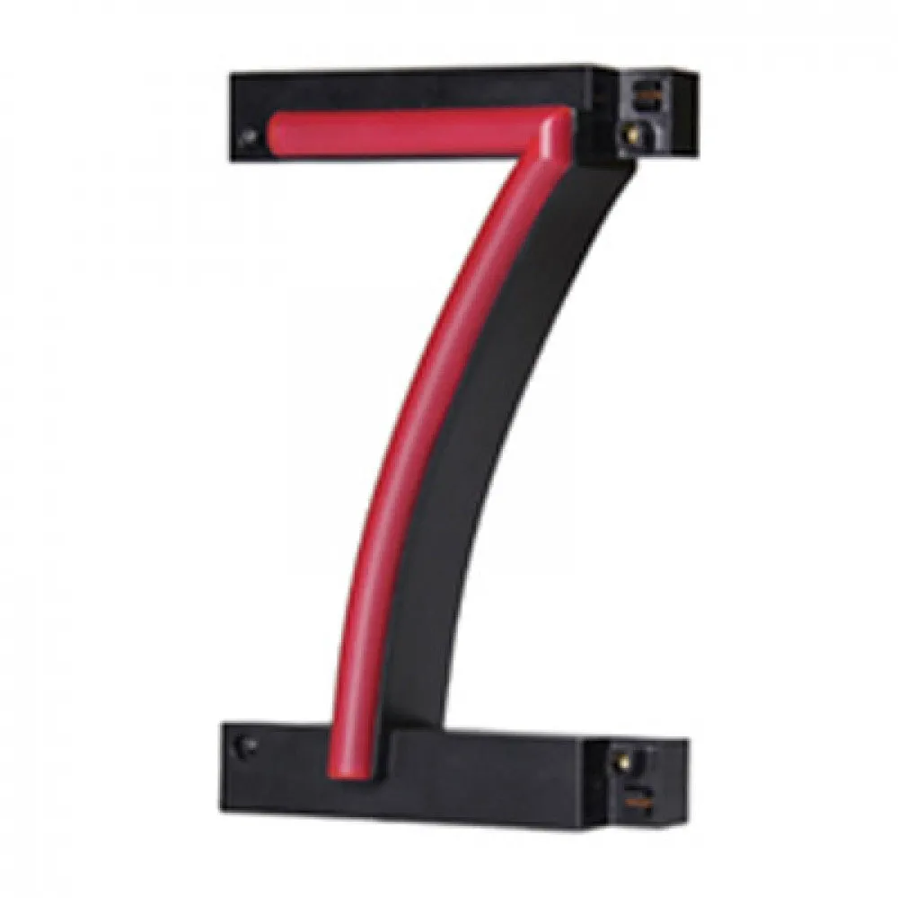 Nummer LED Neon 7 Breite 87Mm Höhe 161Mm Hintergrund 38Mm