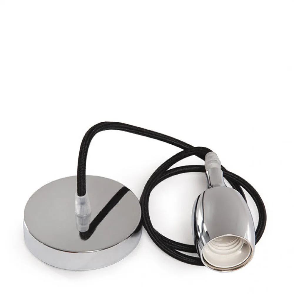 Pendel E27 Kabel 1000 X 0,75Mm Stoff- Rosette [SC-MPL016]