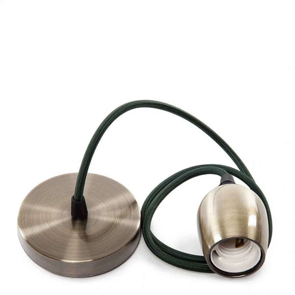 Pendel E27 Kabel 1000 X 0,75Mm Stoff- Rosette [SC-MPL017]