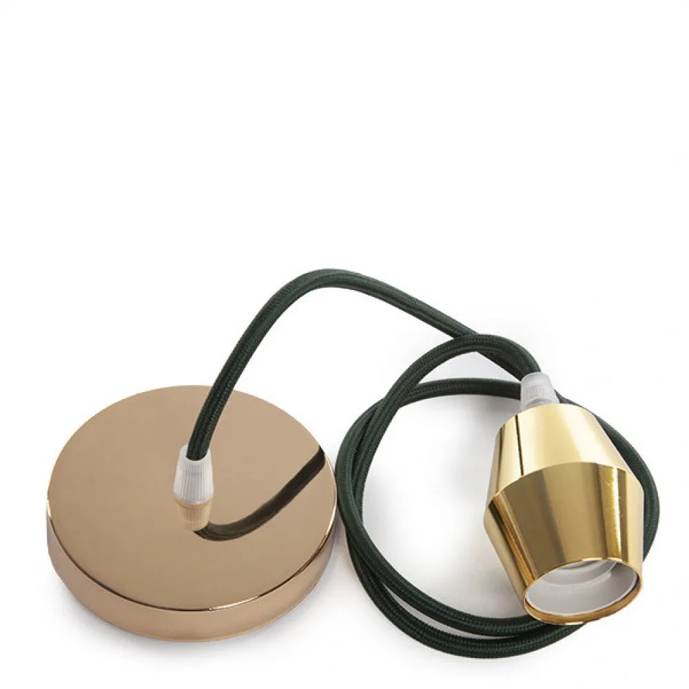 Pendel E27 Kabel 1000 X 0,75Mm Stoff- Rosette [SC-MPL019]