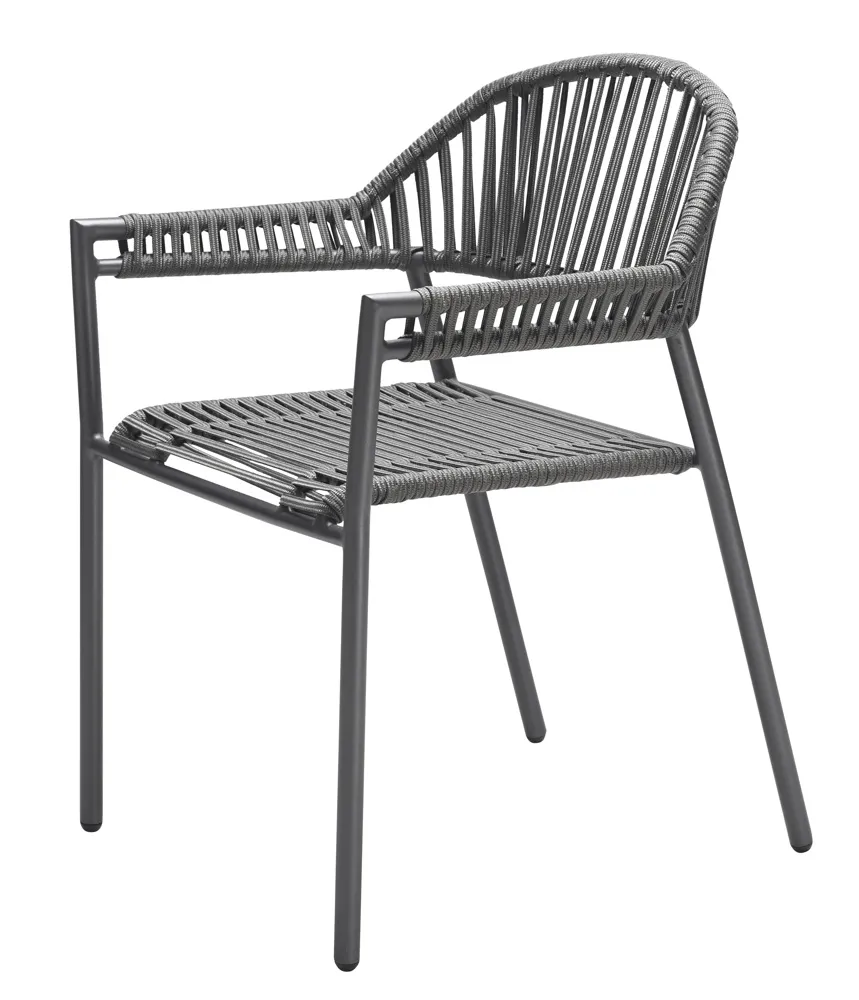 Solpuri Sun Stapelsessel Aluminium Anthracite/String Flex Anthracite