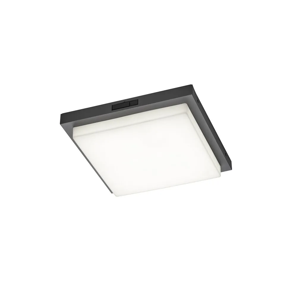 Trio BERMEJO Deckenleuchte LED Anthrazit, 1-flammig, Bewegungsmelder 630369242