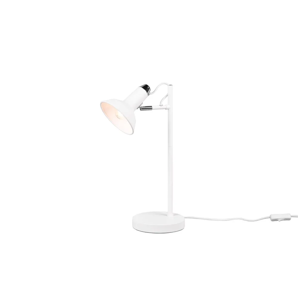 Trio Roxie Tischleuchte Weiß, 1-flammig