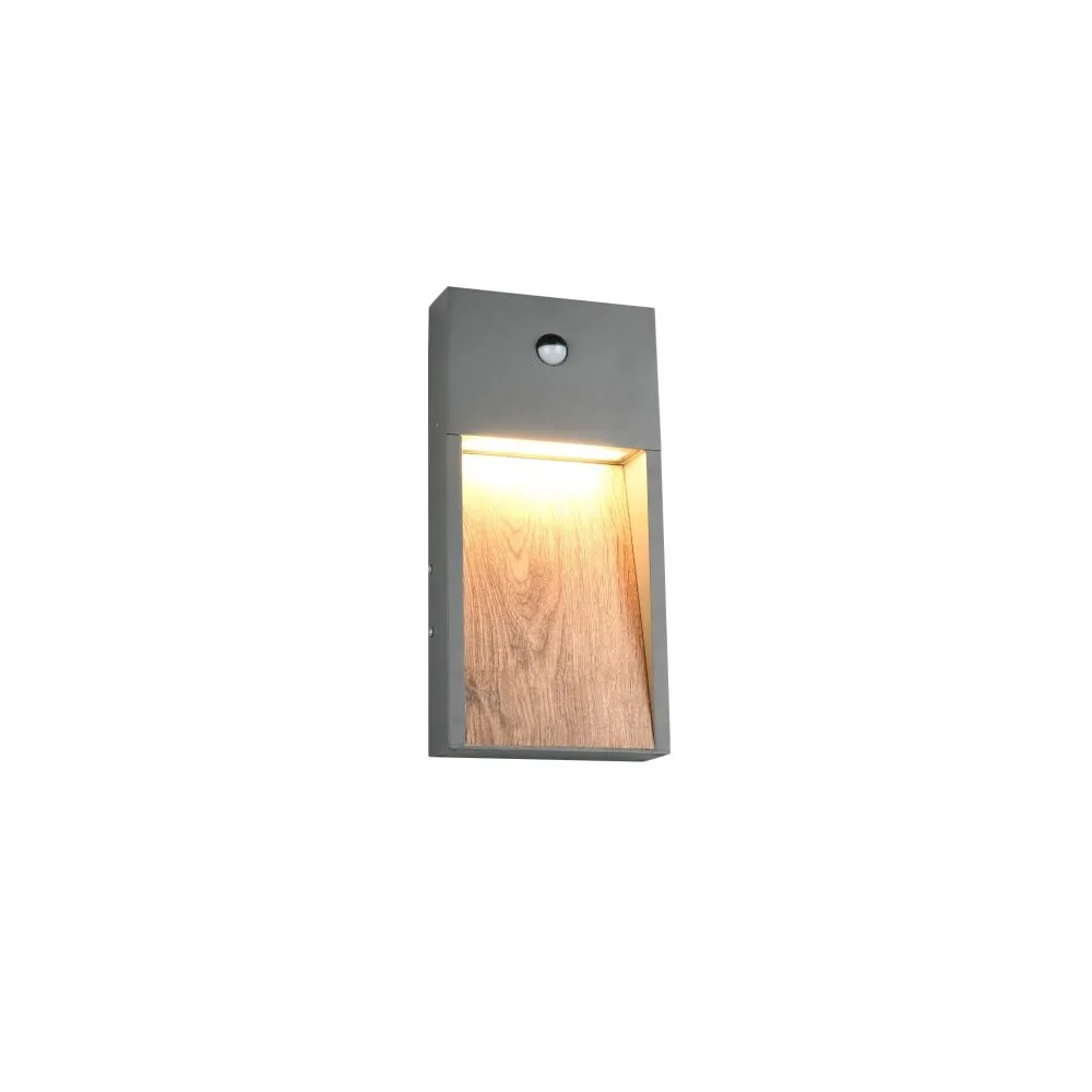 Trio SALMON Wandleuchte LED Holz hell, 1-flammig, Bewegungsmelder 246969135