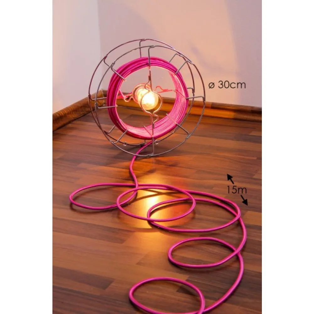 Zava Luce Arianna Bodenleuchte Chrom, 1-flammig Arianna-rosa